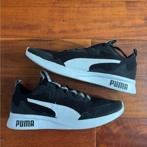 Puma Mesh Black and White NRGY Athletic Shoes US13 M
